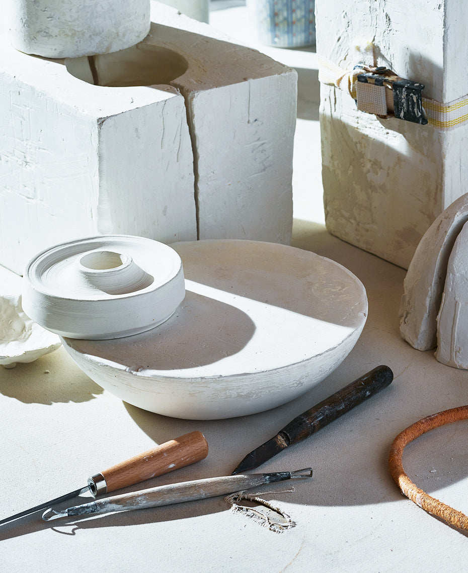 plaster molds for slipcasting and ceramic sculpting tools