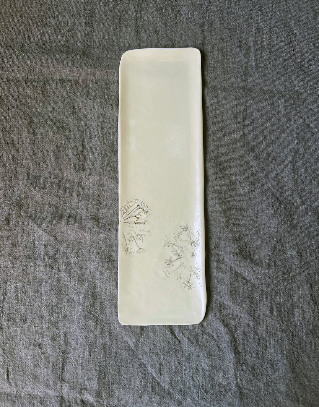 Queen Anne's Lace Tray - Brown Sugar Glaze #2