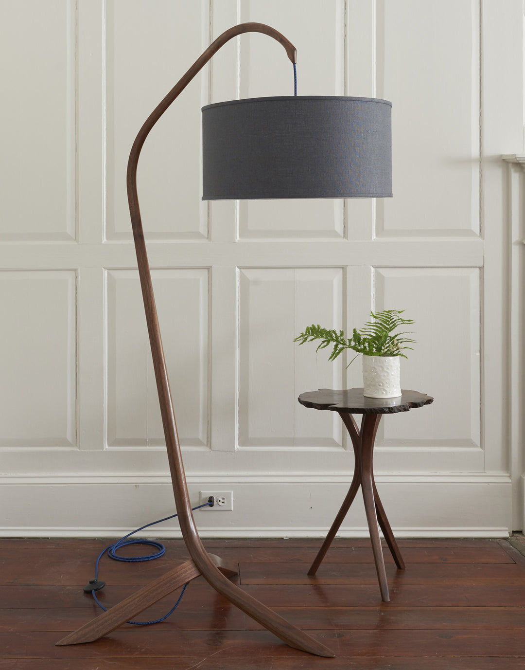 DBO HOME Willow Steam Bent Walnut Standing Lamp