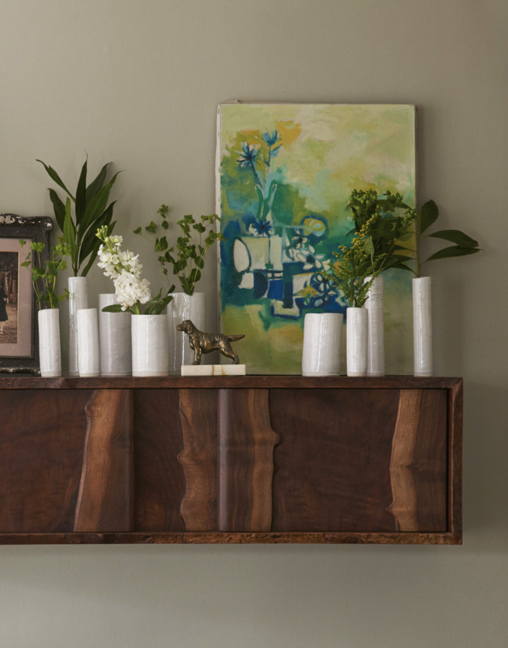 Daniel Oates for DBO HOME Live Edge Claro Walnut Floating Sideboard