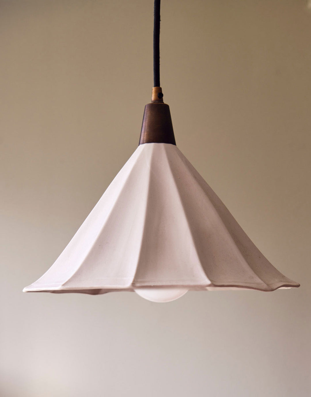 Petite Trumpet Ceramic Pendant Light by DBO HOME