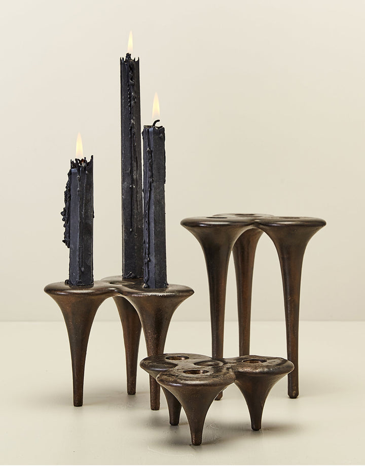 [Ready To Ship] Stake Bronze Candlesticks