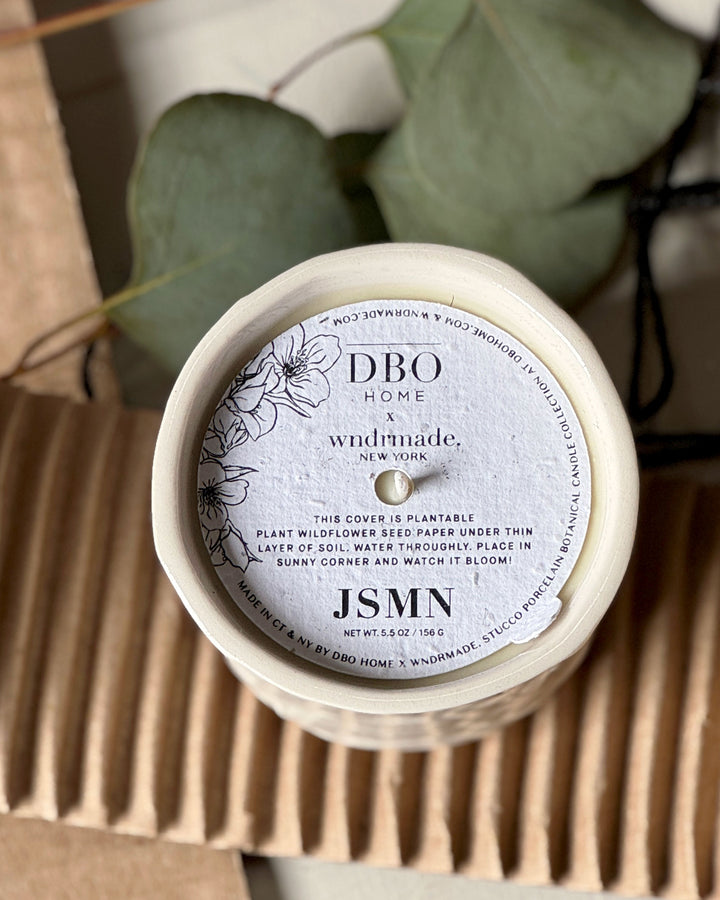 DBO Home + Wndrmade Limited Edition Jasmine Stucco Candle