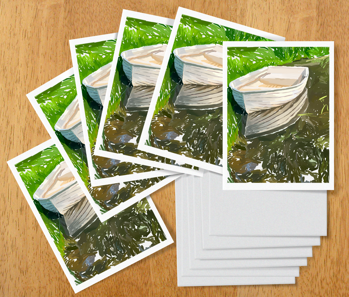 "Maine Dinghy" Card Set of 6 by Russell Brandwein