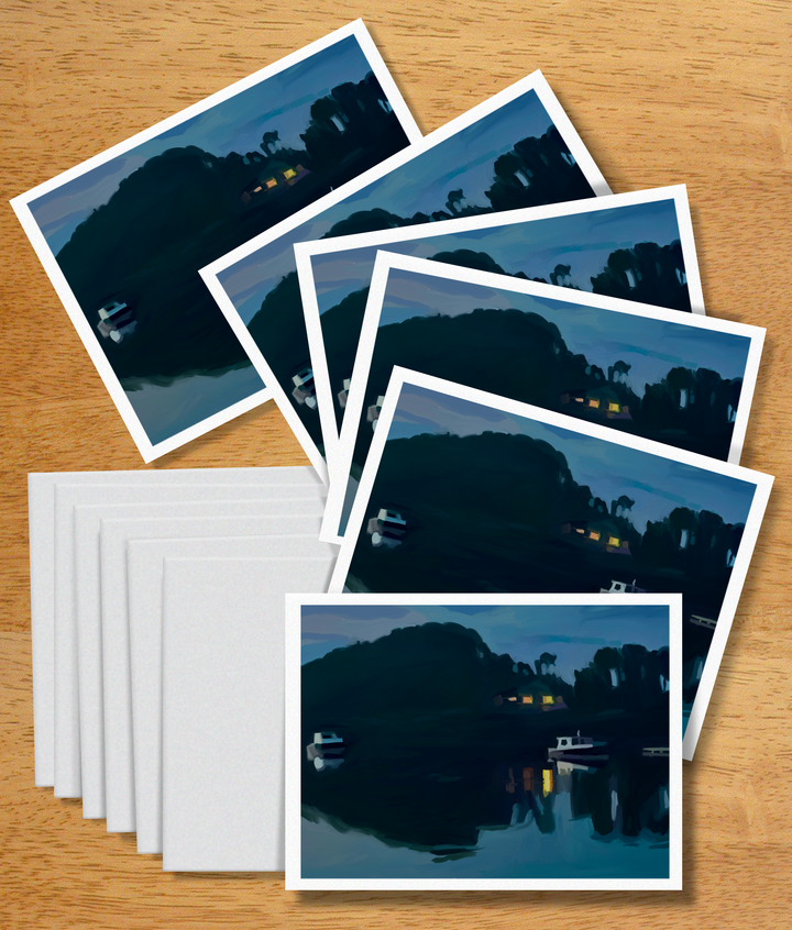 "Maine Dawn" Card Set of 6 by Russell Brandwein