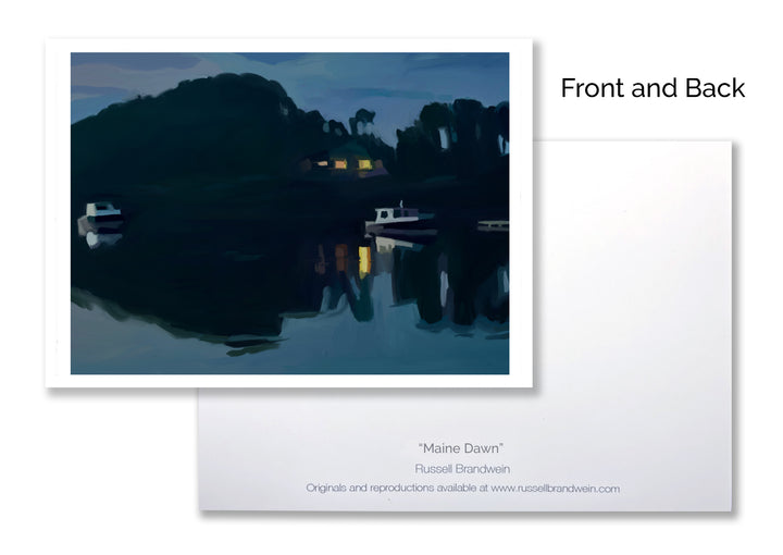 "Maine Dawn" Card Set of 6 by Russell Brandwein