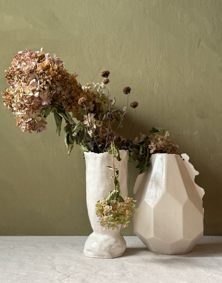 One-of-a-kind Edgy Battuto Vase