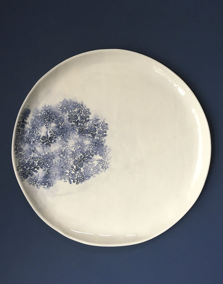 DBO HOME Handmade Porcelain Kashmir Extra Large Serving Platter