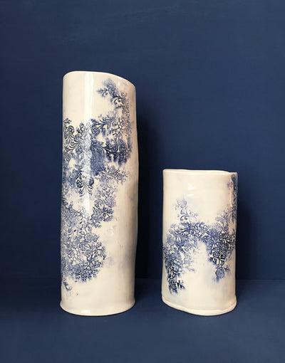 DBO HOME Handmade Porcelain Large Cylinder Vases