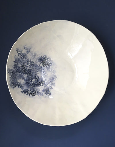 DBO HOME Handmade Porcelain Extra Large Kashmir Bowl