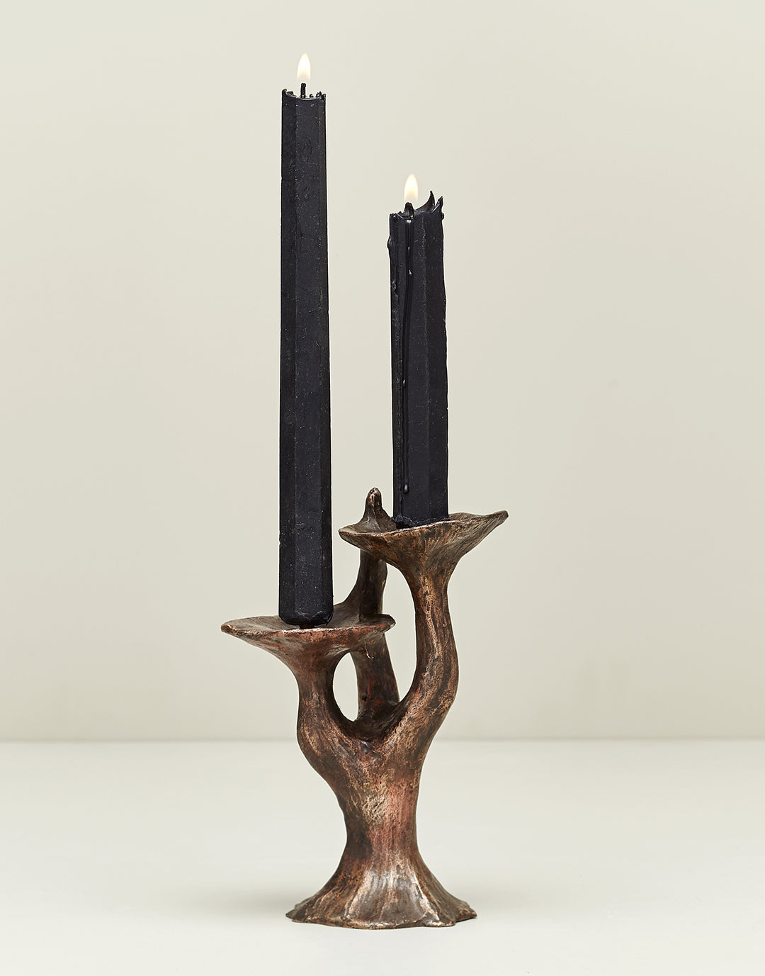 Bronze Forest Candlestick