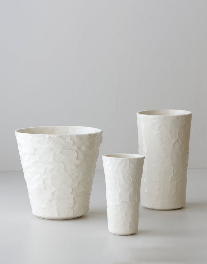 [READY TO SHIP] Stucco Wide Vase