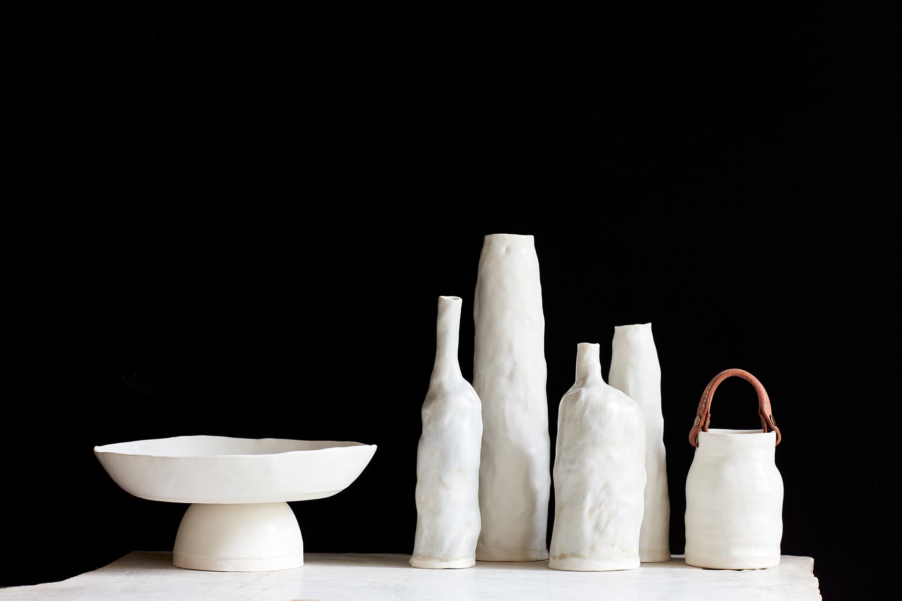 White ceramic fruit top