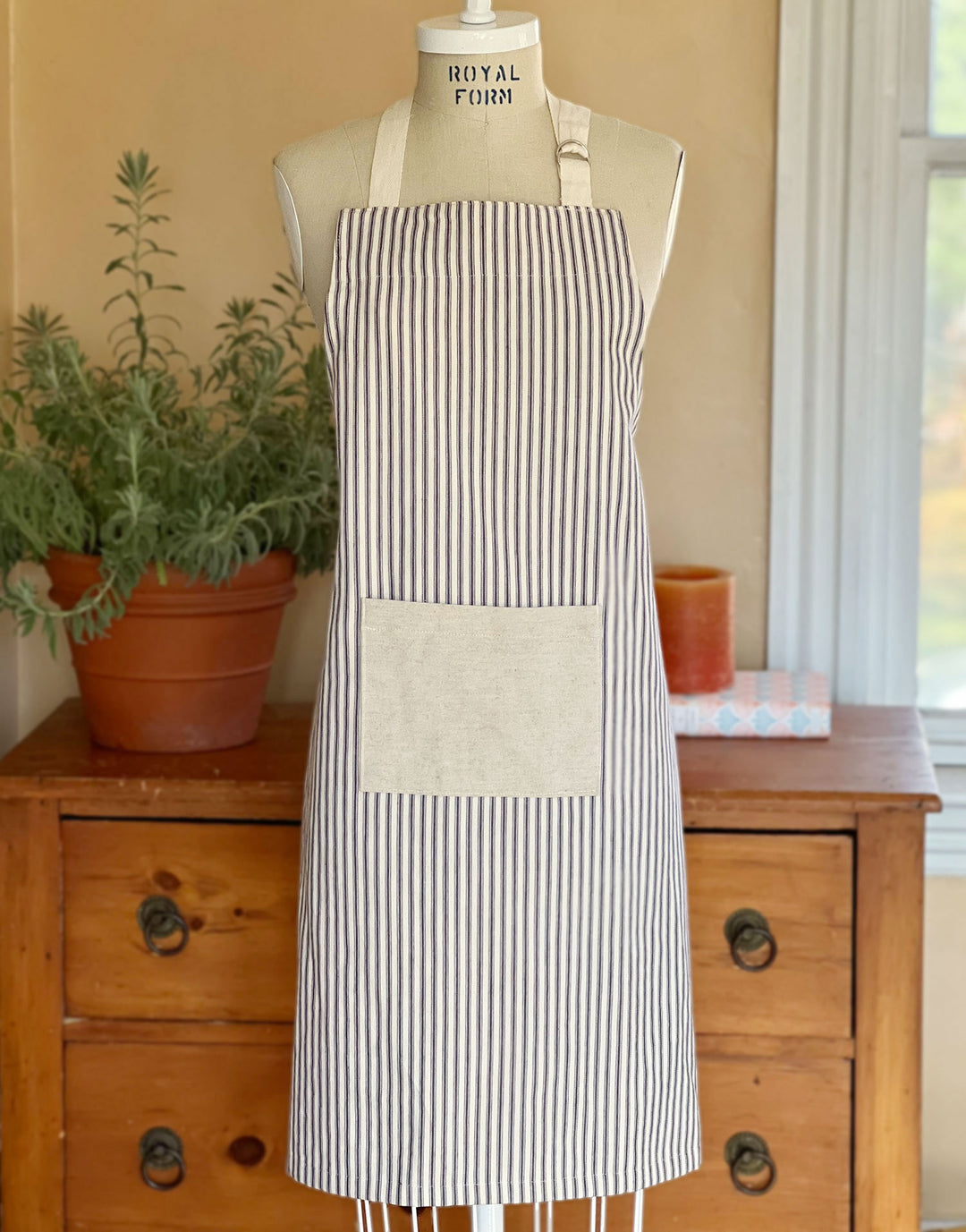 Classic Striped Apron