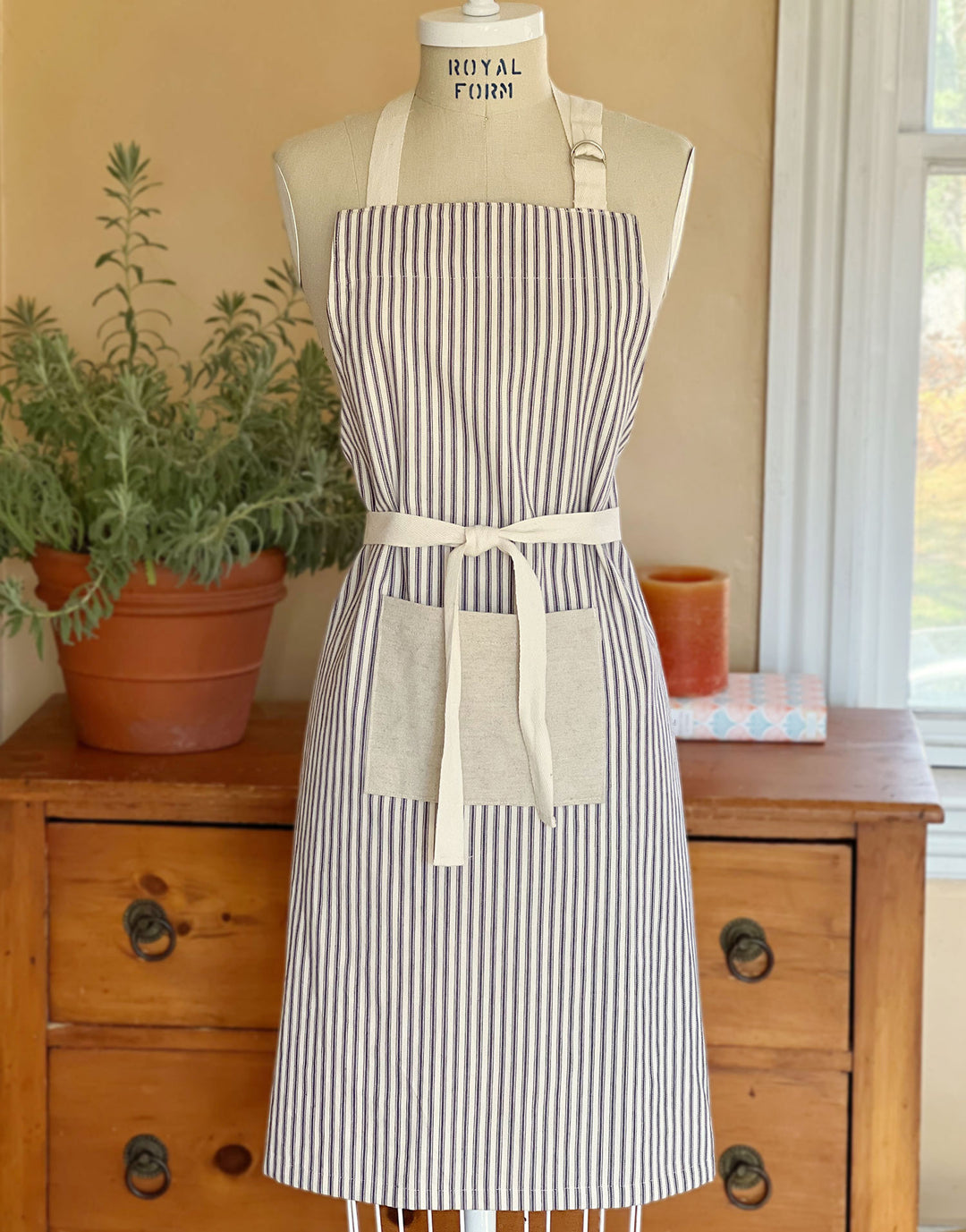 Classic Striped Apron