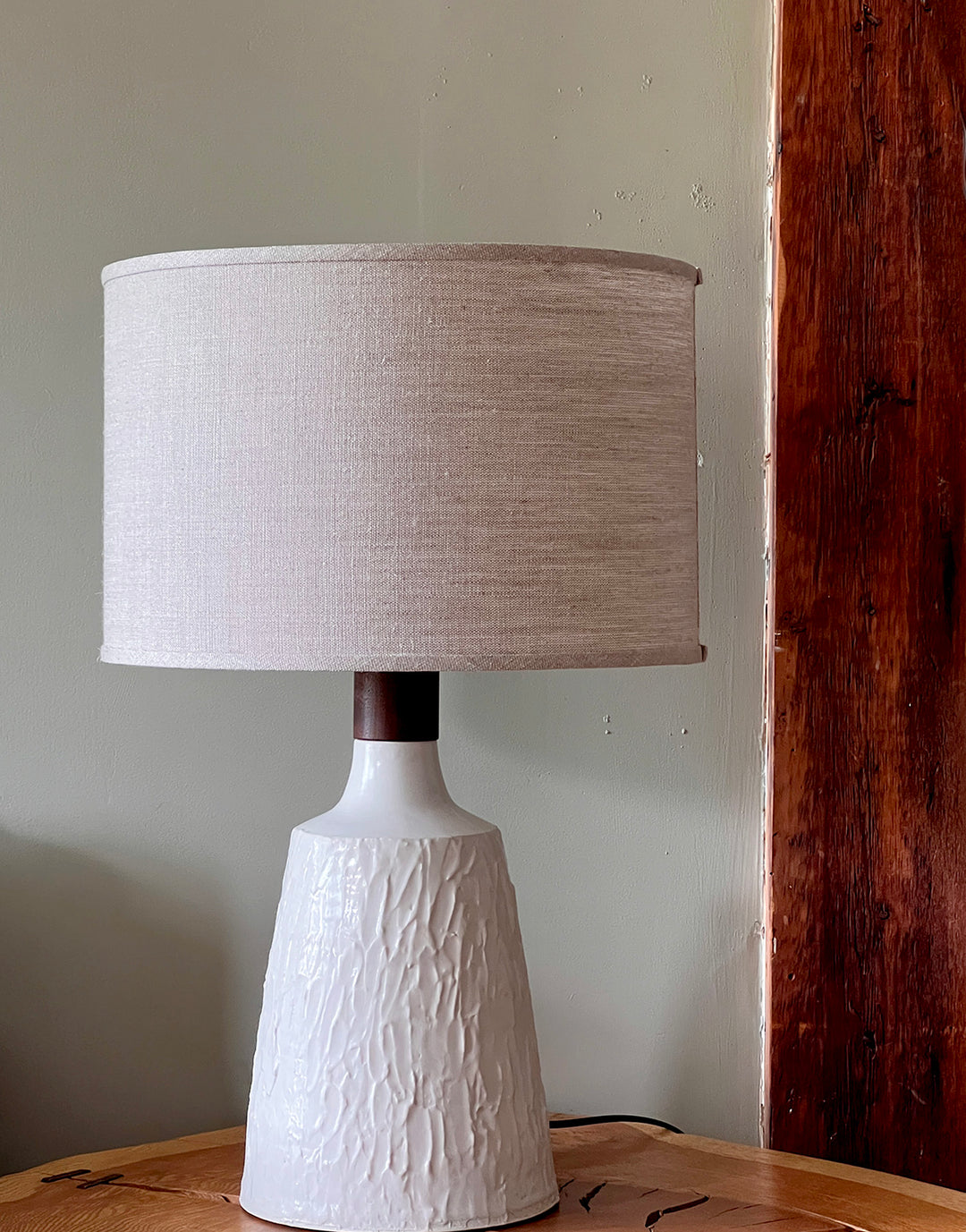 One-Of-A-Kind Stucco Table Lamp